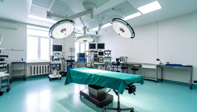 Sterile Operating Room Medical Surgery Room Interior
