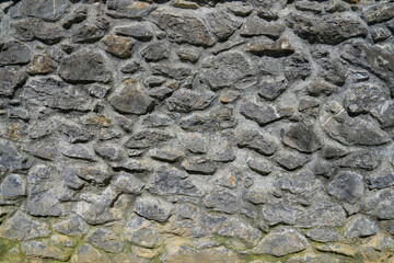 Rough black stone wall texture