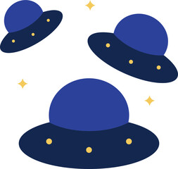 Universe Space Flat Icon Element