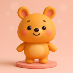 Obraz premium Adorable Orange Creature