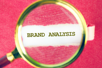 Business concept. The BRAND ANALYSIS concept phrase