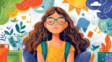 Back to School Emotional Wellness Guide for Students Emphasizing Mindfulness and Self-Care Practices