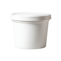 Simple White Paper Container for Food Storage, Perfect for Takeout, Ice Cream, and Meal Prep Needs Transparent background or png