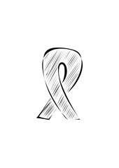 Black morning ribbon