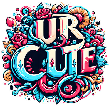 Ur Cute, typography