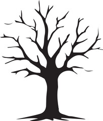 Tree silhouette Vector | Minimalist & Trendy Tree Silhouette Design | Unique & Stylish Tree Artwork for Vector design