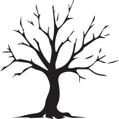 Tree silhouette Vector | Minimalist & Trendy Tree Silhouette Design | Unique & Stylish Tree Artwork for Vector design