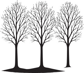 Tree silhouette Vector | Minimalist & Trendy Tree Silhouette Design | Unique & Stylish Tree Artwork for Vector design