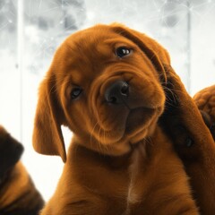 Adorable puppy, close-up