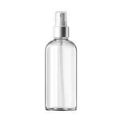 Transparent Spray Bottle with Pump Dispenser for Liquid Storage and Easy Application in Health and Beauty Products Transparent background or png