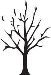 Obraz premium Tree silhouette Vector | Minimalist & Trendy Tree Silhouette Design | Unique & Stylish Tree Artwork for Vector design