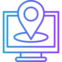 Address line gradient icon