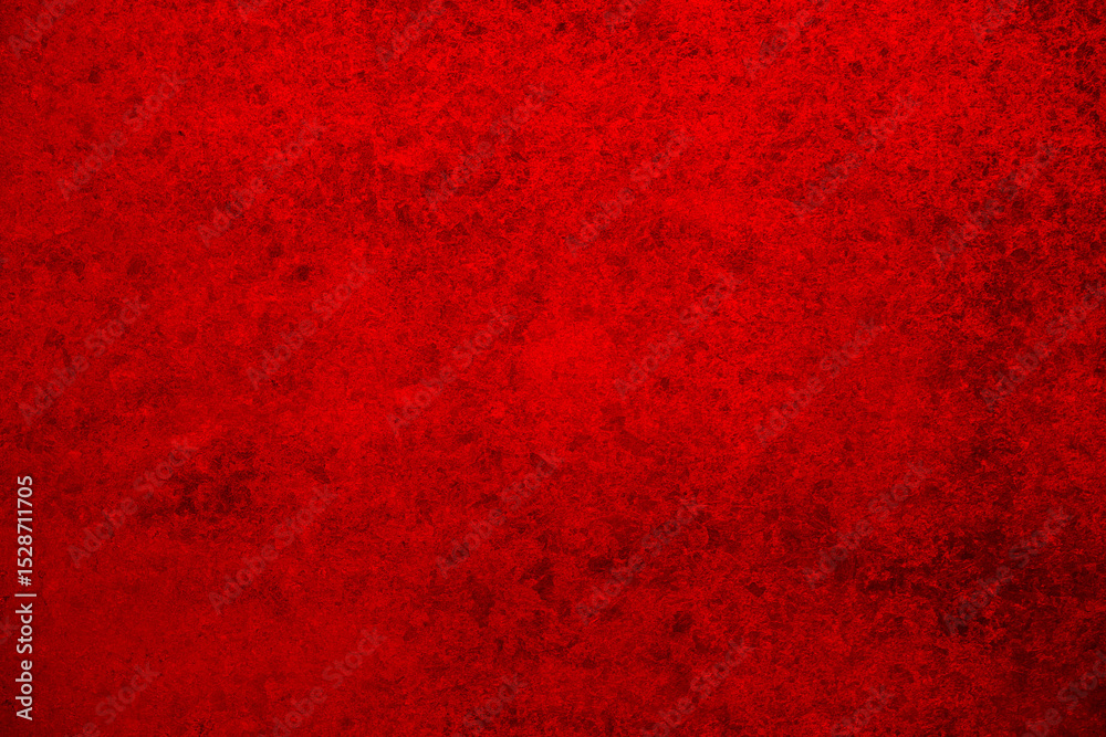 Aufkleber Wall interior background, studio and backdrops show products.with shadow from window color Red background for text insertion and presentation product	