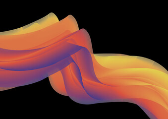 abstract orange wave background