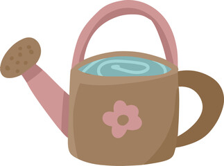 Cute Watering Can with Flower Detail