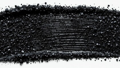 Background with a sample of the texture of black mascara