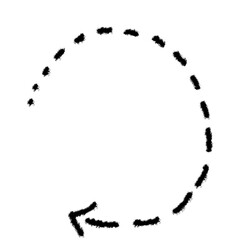 Hand drawn arrow vector. Simple arrow isolated on white background. Arrow mark icon, arrow paint.