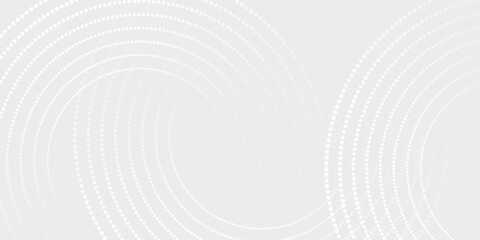 Naklejka premium Abstract white glowing geometric lines on gray background. Modern shiny blue circle lines pattern. Futuristic technology concept. Suit for cover, poster. vector eps10