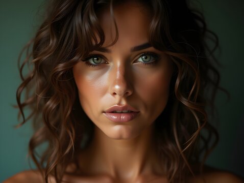 A Portrait Of Breathtakingly Gorgeous, Exotic, Beautiful Woman.