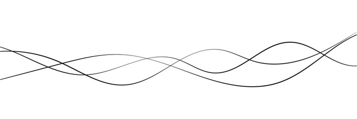 Curve wave seamless pattern. Thin line wavy abstract vector background. Curve wave seamless pattern. Line art striped graphic template. Vector illustration in white background . eps 10