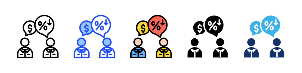 Bargain Icon Collection With Multiple Styles