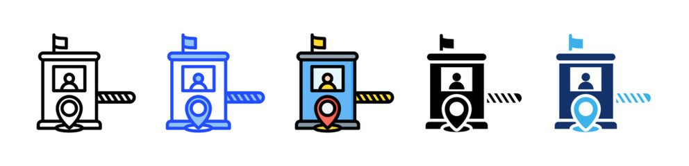 Checkpoint Icon Collection With Multiple Styles