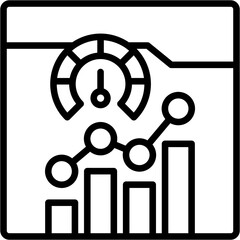 Analysis line icon