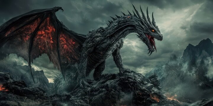 Dragon Castle. Hellish Battle with Monsters in Dark Castle Valley