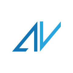 Modern vector design Logo Letter AV