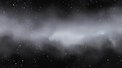 Obraz premium Dark smoky seamless grunge texture with abstract dust and scattered white particles