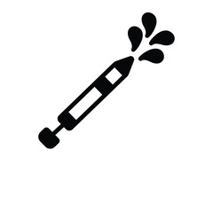 Black solid icon for pichkari