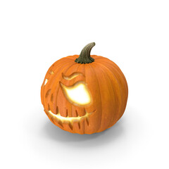 Jack o' Lantern Isolated on Transparent Background