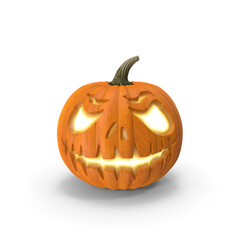 Jack o' Lantern Isolated on Transparent Background