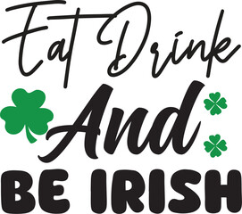 eat drink and be irish svg