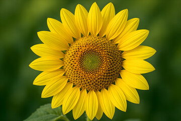 Sunflower Close-Up: Golden Petal Details for Nature Designs
