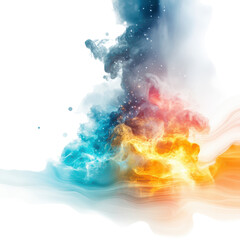 Colorful Abstract Smoke and Light Swirls Creating a Dreamy Background for Creative Design Projects