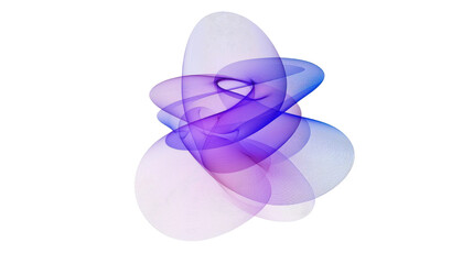 Colorful Abstract Swirls on Black Background with Soft Curves and Flowing Designs in Purple and Blue Hues