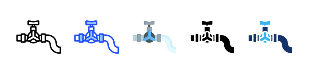 Valve Icon Collection With Multiple Styles