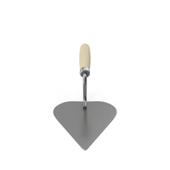 Masonry Trowel with Wooden Handle Isolated on Transparent Background