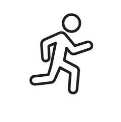 Running Man Outline Icon