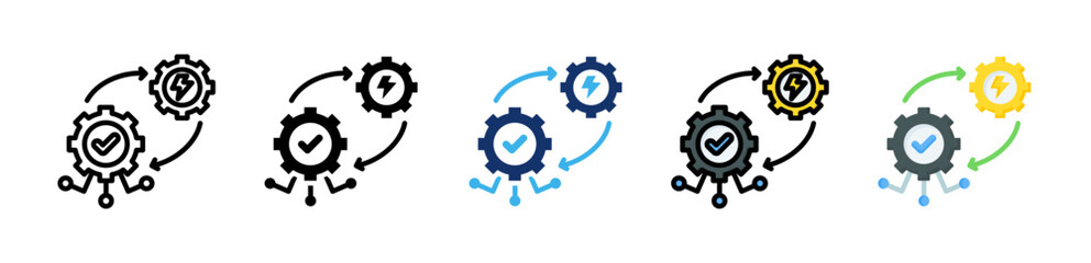 Automation Icon Collection With Multiple Styles