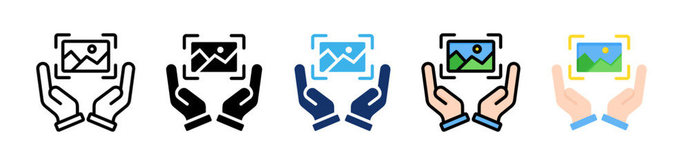 Image Recognition Icon Collection With Multiple Styles