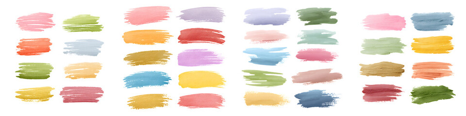 Vibrant Paint Strokes Colorful Abstract