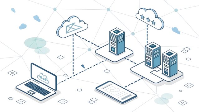 Cloud computing network data servers secure system