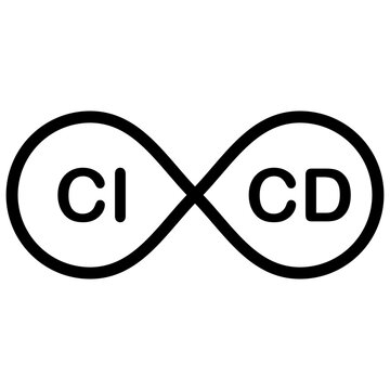 ci/cd pipeline line icon
