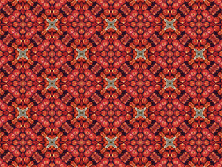 Seamless pattern in red color. Holiday season vibes background with high resolution, designed with a whimsical and enchanting ethnic theme