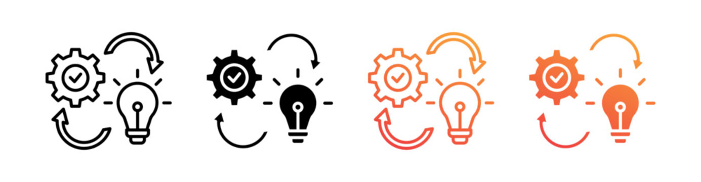 Implementation Multiple Style Icon Set Collection 
