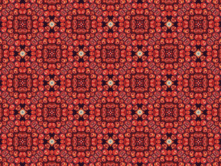 Seamless pattern in red color. Holiday season vibes background with high resolution, designed with a whimsical and enchanting ethnic theme