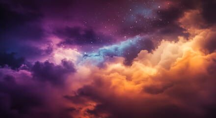 Obraz premium sunset in the clouds