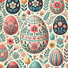 Flower decorated with floral patterns